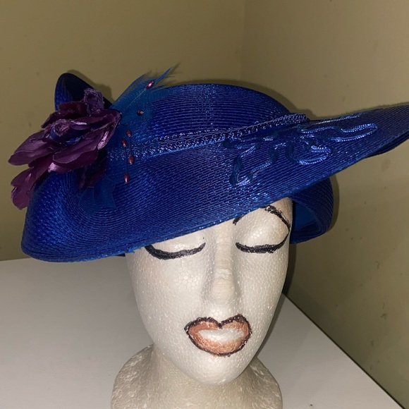 Really Cute Royal Blue Church Dress Hat Really Cute Royal Blue Church Dress Hat